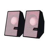 Pembe USB 2.0 + 3.5mm USB Hoparlör thumbnail 2