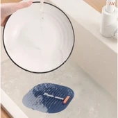 Süzgeçli Lavabo Gider Koruyucu Mat Gri thumbnail 2