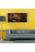 Kemancı Kız Canvas Tablo (60x120) thumbnail 3