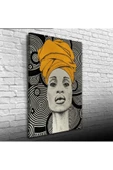 Aura Sarı Siyah Canvas Tablo (50x70) thumbnail 2