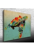Renkli Kaplumbağa Canvas Tablo (50x70) thumbnail 1