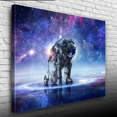 Uzaydaki Astronot Kanvas Tablo 50 x 70 thumbnail 1