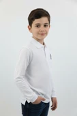 Polo Yaka Basic Erkek Çocuk Sweatshirt thumbnail 4