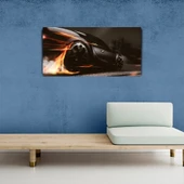 Modern Siyah Araba Kanvas Tablo 60x120 thumbnail 3