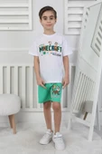 Minecraft Baskı Erkek Çocuk Şortlu Takım thumbnail 2