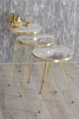 Zigon Sehpa Gold Efes Tel 1043 thumbnail 3