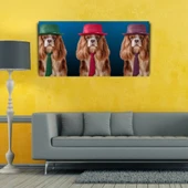 Sevimli Köpekler Kanvas Tablo 60 x 120 thumbnail 3