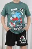 Sonic Baskılı Erkek Çocuk Şortlu Takım thumbnail 4