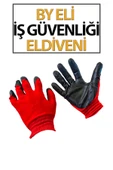 İş Eldiveni By Eli Soft (Kırmızı-Siyah) thumbnail 1