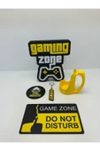 Butik 3d Baskı Gaming Zone Oyuncu Aksesuar Seti thumbnail 1