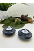 Butik Mumluk Modern Tasarımlı 3d Baskı 2'li thumbnail 2