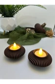 Butik Mumluk Modern Tasarımlı 3d Baskı 2'li thumbnail 1