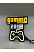 Butik 3d Baskı Gaming Zone Oyuncu Aksesuar Seti thumbnail 3
