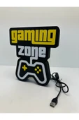Butik 3d Baskı Gaming Zone Oyuncu Aksesuar Seti thumbnail 2