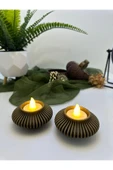 Butik Mumluk Modern Tasarımlı 3d Baskı 2'li thumbnail 1