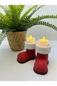 Butik 3d Baskı Noel Baba Çizmesi Mumluk thumbnail 1