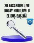 Masaj ve Yağmur Modlu Su Tasarruflu Duş Başlığı thumbnail 1
