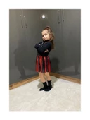 Kırmızı-Siyah Şeritli Etek thumbnail 7