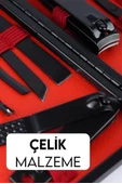 Deri Çantalı 17 Parça Manikür Çelik Set thumbnail 4