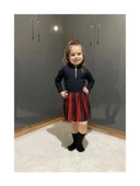 Kırmızı-Siyah Şeritli Etek thumbnail 5