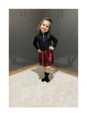 Kırmızı-Siyah Şeritli Etek thumbnail 1