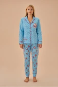 SUWEN Lulusu Gömlek Yaka Pijama Takımı thumbnail 1