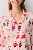 SUWEN Lulusu Gömlek Yaka Pijama Takımı thumbnail 3