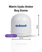AUTOSAT Marin Anten Boş Dome ( dom ) thumbnail 1