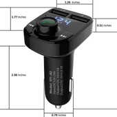 X8 Bluetooth Kablosuz Araç Kiti thumbnail 3