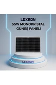 Lexron 55W Monokristal Güneş Paneli thumbnail 1
