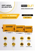 Mexxsun 3000W 12V Tam sinüs Inverter thumbnail 3
