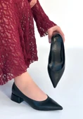 Ferla Siyah Cilt Topuklu Ayakkabı thumbnail 2
