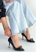Coby Siyah Rugan Topuklu Ayakkabı thumbnail 1