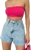 Denim Şort Cepli thumbnail 1