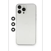 Newface Apple iPhone 12 Pro Shine Kamera Lens - Gümüş thumbnail 2