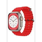 Newface Apple Watch 38mm Ocean Kordon - Kırmızı thumbnail 2