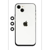 Newface Apple iPhone 14 Shine Kamera Lens - Gümüş thumbnail 2