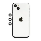 Newface Apple iPhone 14 Shine Kamera Lens - Gümüş thumbnail 3