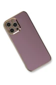 Newface Apple iPhone 12 Pro Max Kılıf Volet Silikon - Mor thumbnail 2
