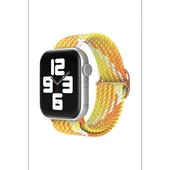 Newface Apple Watch 38mm Star Kordon - Turuncu-Sarı thumbnail 2