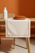 Turuncu Biyeli Krem Runner 50×130 cm thumbnail 1