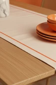 Turuncu Biyeli Krem Runner 50×130 cm thumbnail 4