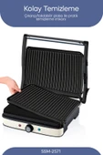 SSM-2571 TOST MAKİNESİ 2000 W - Krem thumbnail 2