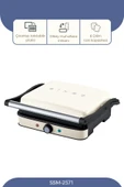 SSM-2571 TOST MAKİNESİ 2000 W - Krem thumbnail 1