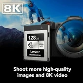 Lexar 128GB Professional CFexpress Type B Kart (Silver) thumbnail 4