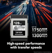 Lexar 128GB Professional CFexpress Type B Kart (Silver) thumbnail 3