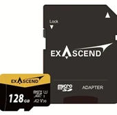 Exascend Catalyst microSD V30, A2 128GB, w/ adapter - 175MB/S Read -150MB/S Write thumbnail 1