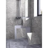 Gri Mermer Desen Duvar Sticker (30x30) thumbnail 2