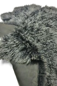 Ottoman Pouffe Hakiki Gerçek Deri Koyun Postu 70x77cm thumbnail 4