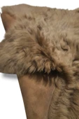Ottoman Pouffe Hakiki Gerçek Deri Koyun Postu thumbnail 2